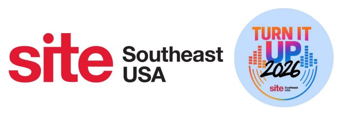 SITE Southeast USA logo with “Turn It Up 2026” theme.